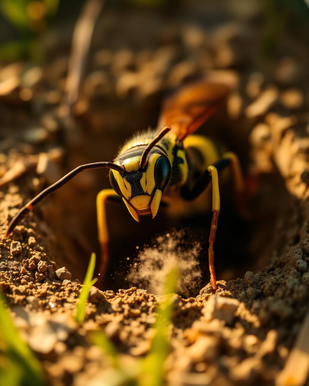 Western yellow jackets (Vespula pensylvanica)